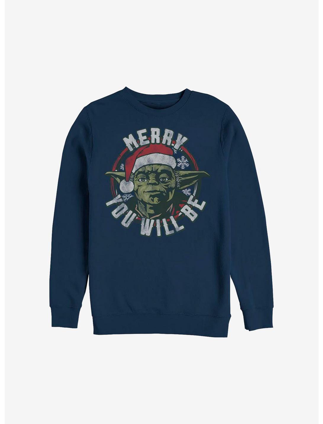 Star Wars Merry You Will Be Holiday Sweatshirt, NAVY, hi-res