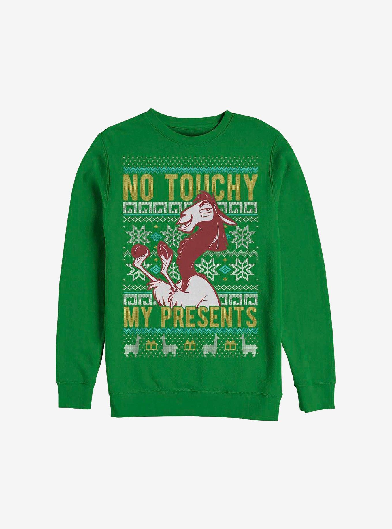 Women's Red, Green & Gold Present Ugly Christmas Sweater
