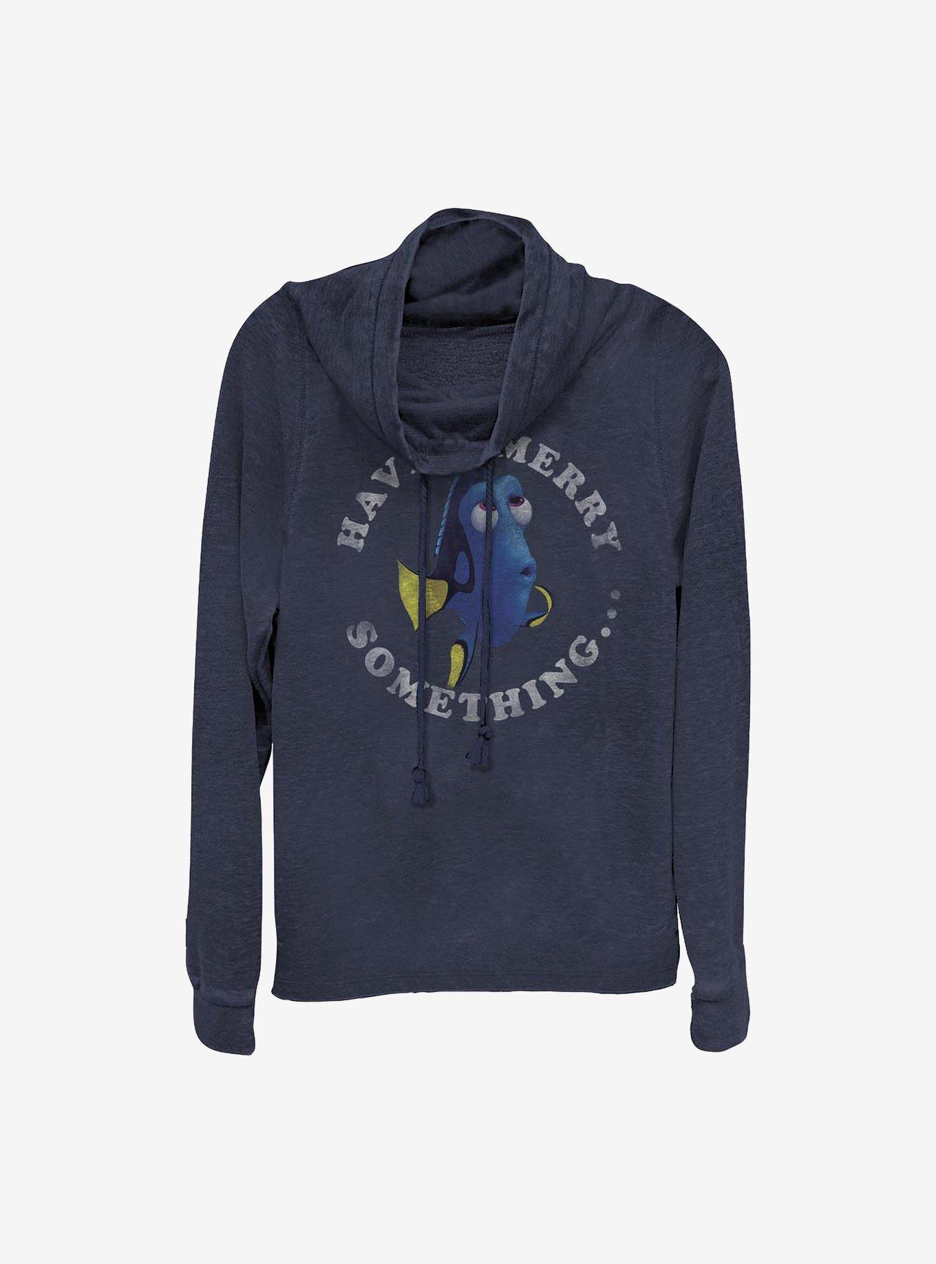 Disney Pixar Finding Nemo Merry Something Holiday Cowl Neck Long-Sleeve Girls Top, , hi-res
