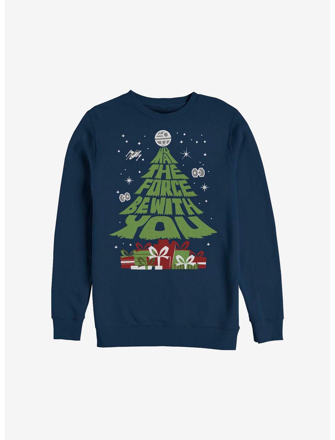 Star Wars Gift Tree Sweatshirt, NAVY, hi-res