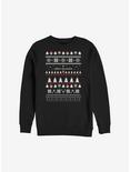 Super Mario Happy Holidays Ugly Christmas Sweater Sweatshirt, BLACK, hi-res