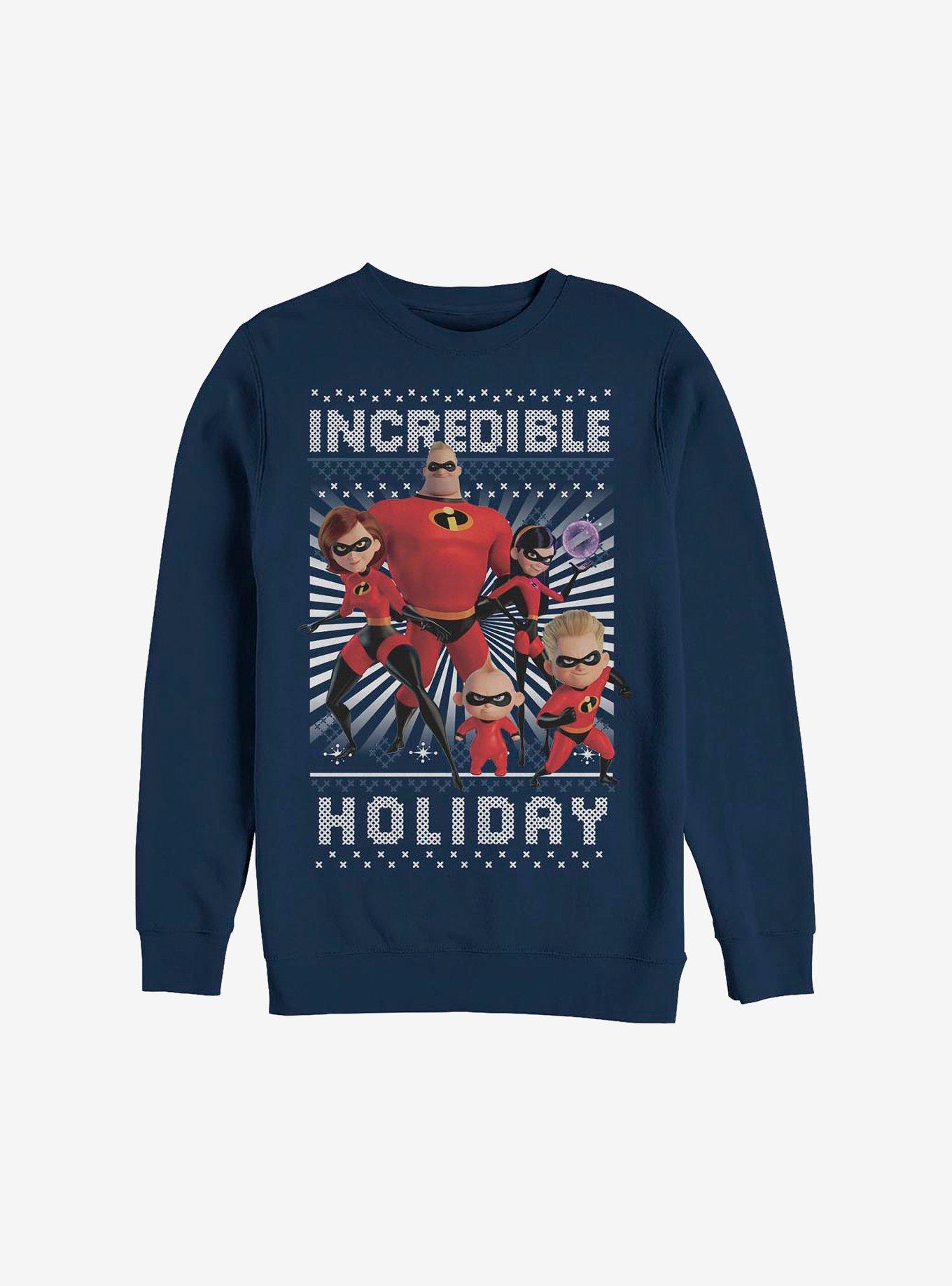 Disney Pixar The Incredibles Incredible Holiday Ugly Christmas