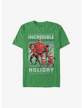 Disney Pixar The Incredibles Christmas Pattern T-Shirt, , hi-res
