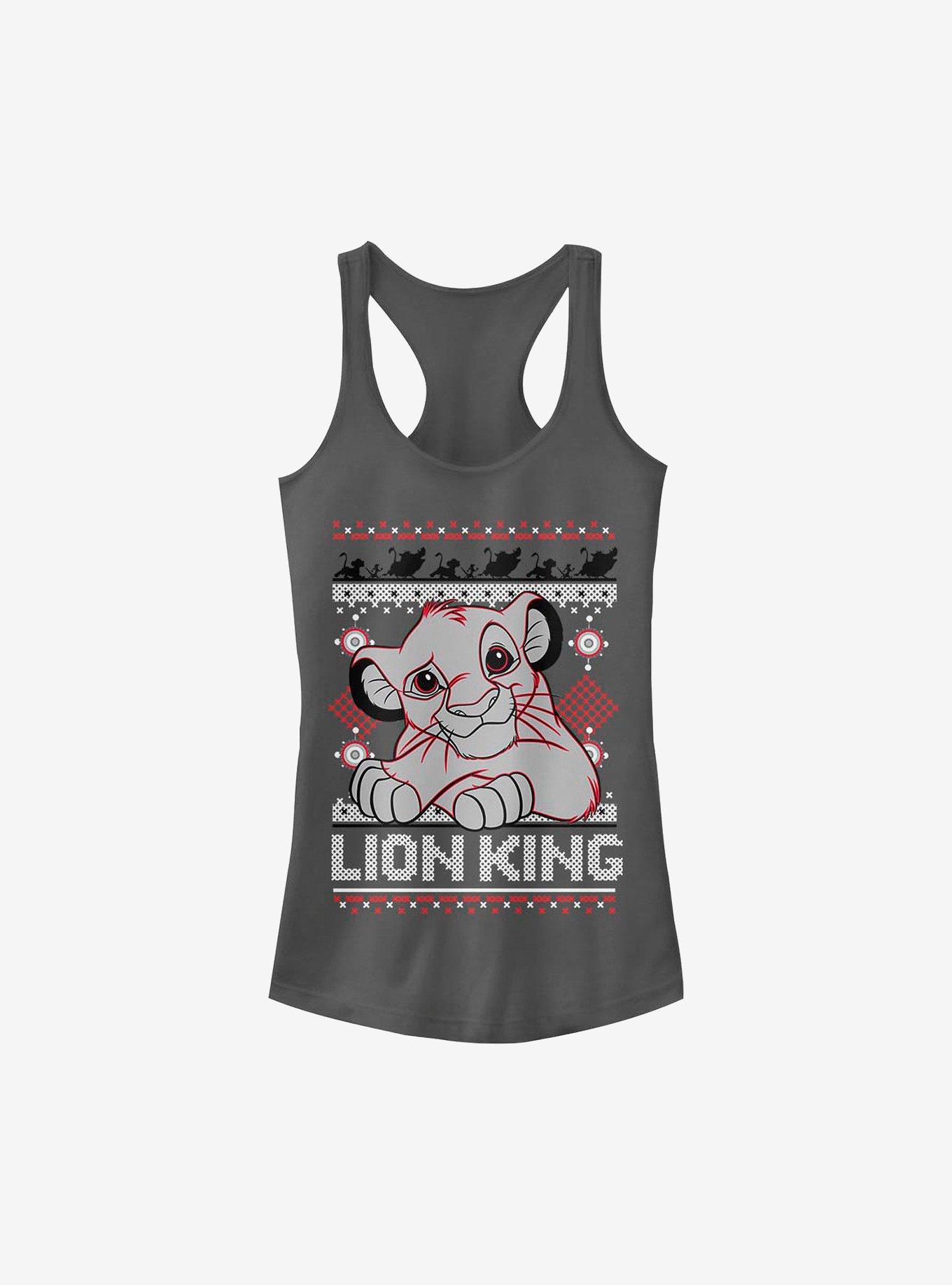 Disney The Lion King Simba Holiday Girls Tank, CHARCOAL, hi-res