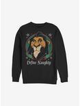 Disney The Lion King Define Naughty Holiday Sweatshirt, BLACK, hi-res