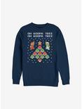 Super Mario Koopa Tree Holiday Sweatshirt, NAVY, hi-res