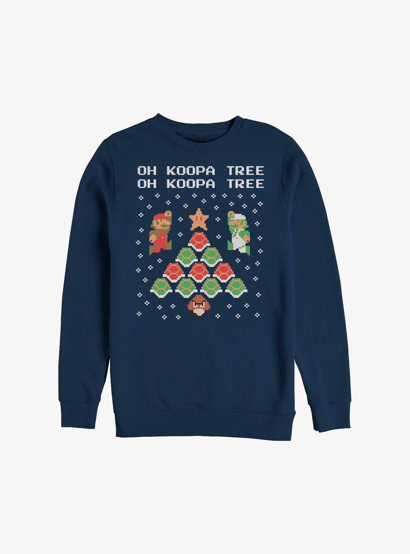 Super Mario Koopa Tree Holiday Sweatshirt, , hi-res