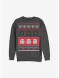Star Wars Holiday Helmet Ugly Christmas Sweater Sweatshirt, CHAR HTR, hi-res