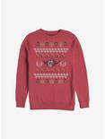 Star Wars Jedi Holiday Ugly Christmas Sweater Sweatshirt, RED, hi-res