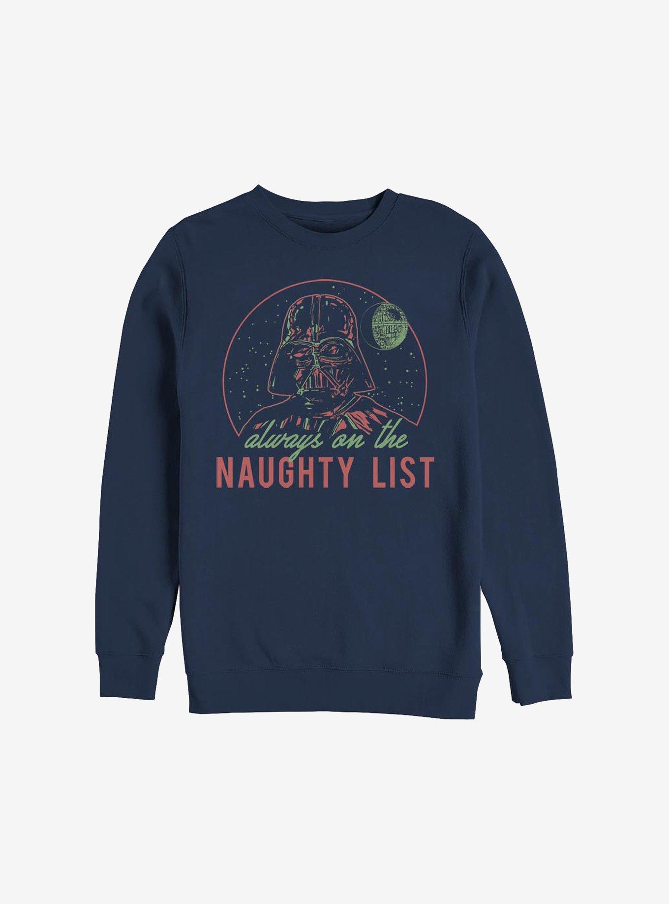 Star Wars Naughty List Holiday Sweatshirt, NAVY, hi-res
