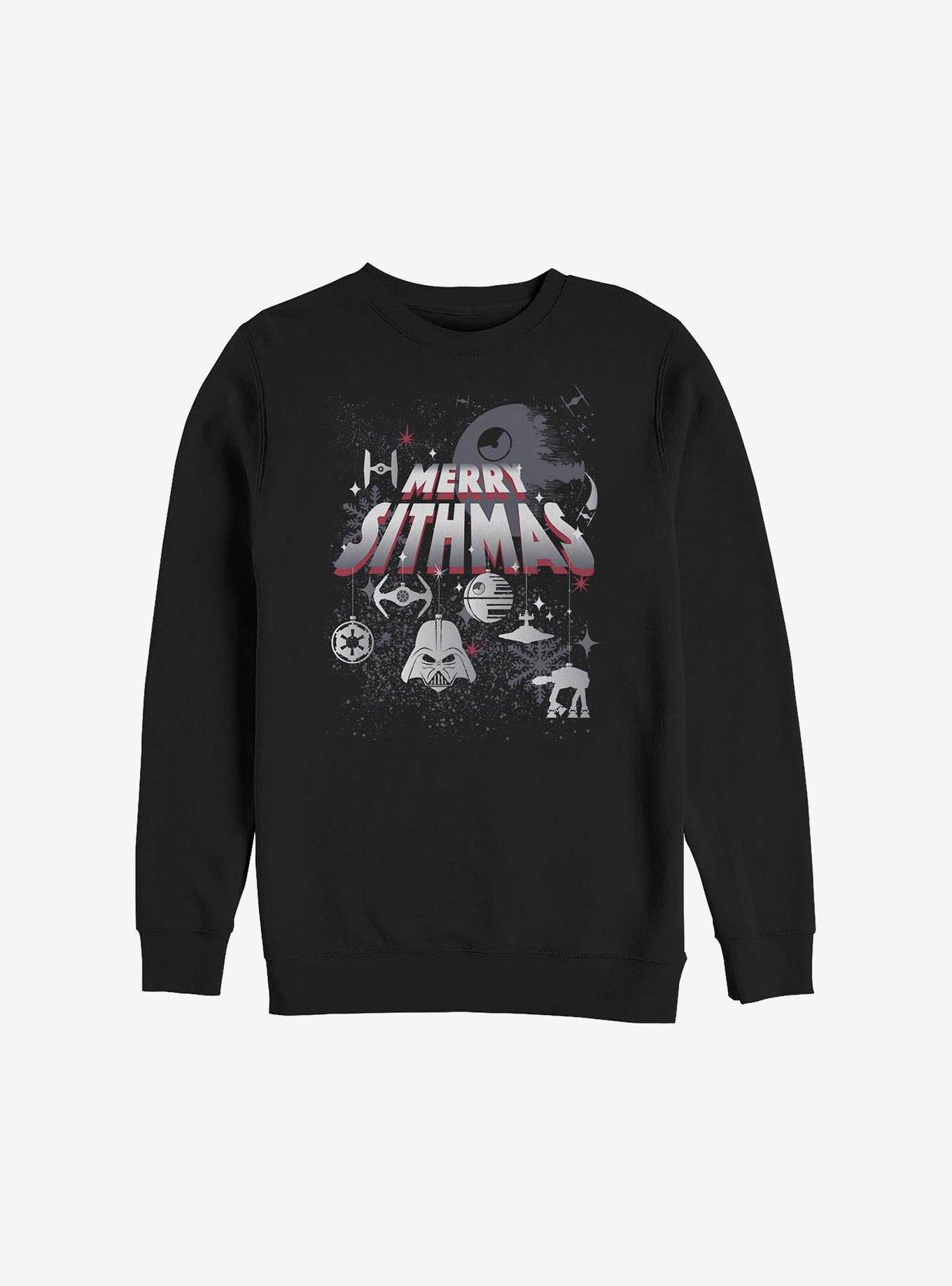 Star Wars Merry Sithmas Ornaments Holiday Sweatshirt, BLACK, hi-res