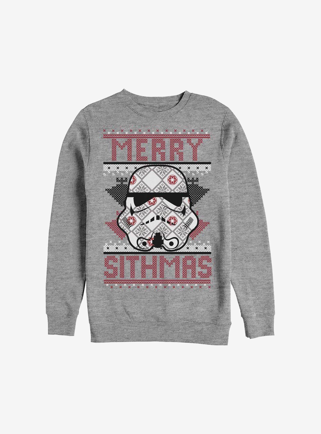 Star Wars Merry Sithmas Ugly Christmas Sweater Sweatshirt, ATH HTR, hi-res