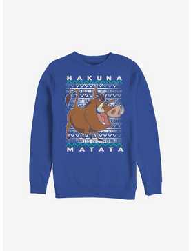 Disney The Lion King Hakuna Pumba Ugly Christmas Sweater Sweatshirt, , hi-res
