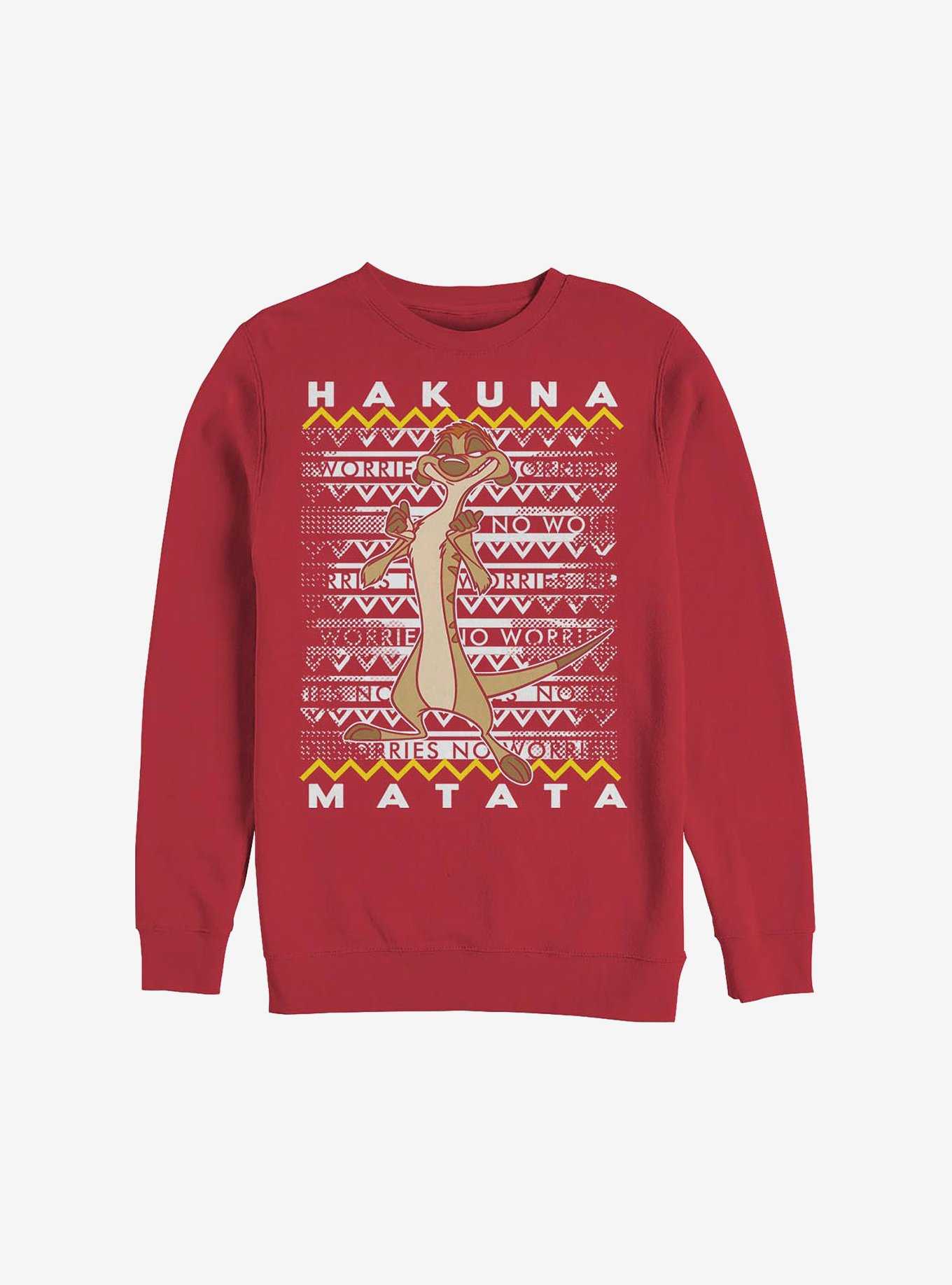 Disney The Lion King Hakuna Timon Ugly Christmas Sweater Sweatshirt, , hi-res