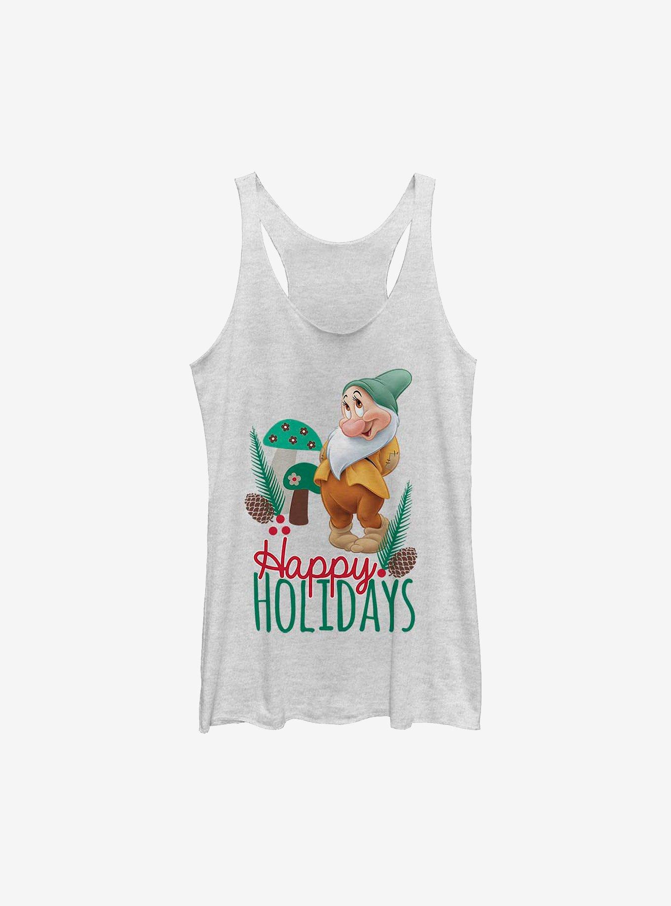 Disney Snow White Bashful Christmas Girls Tank, WHITE HTR, hi-res