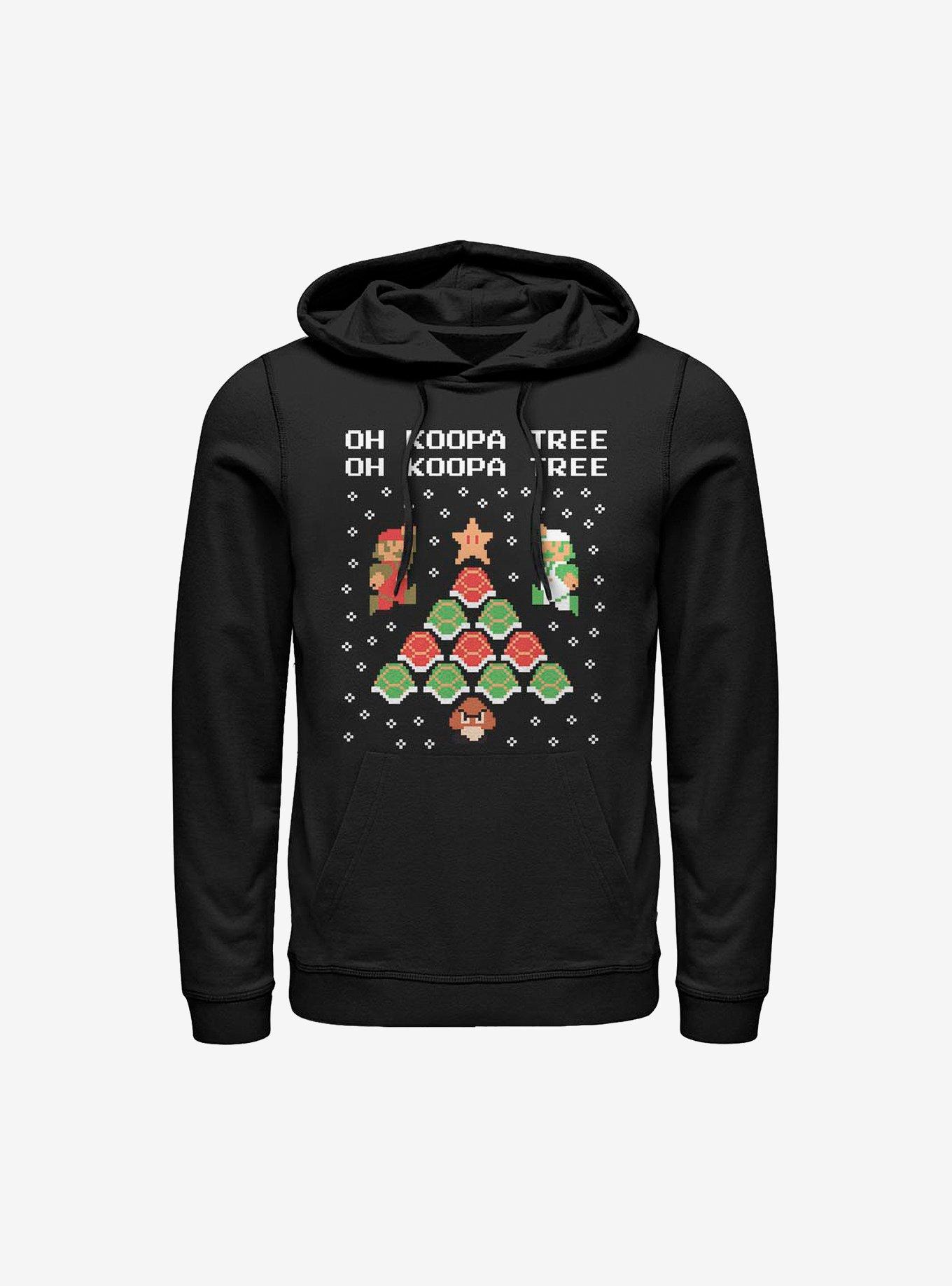 Super Mario Koopa Tree Holiday Hoodie, , hi-res