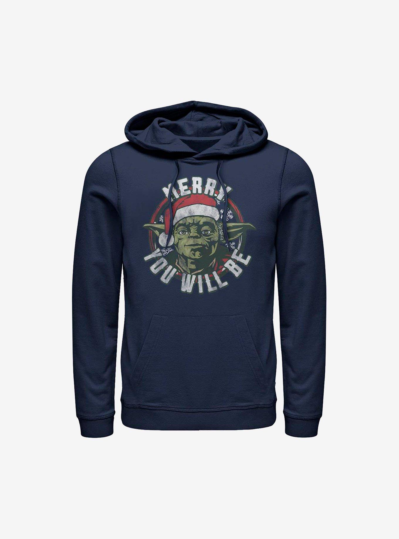 Star Wars Merry You Will Be Holiday Hoodie, NAVY, hi-res