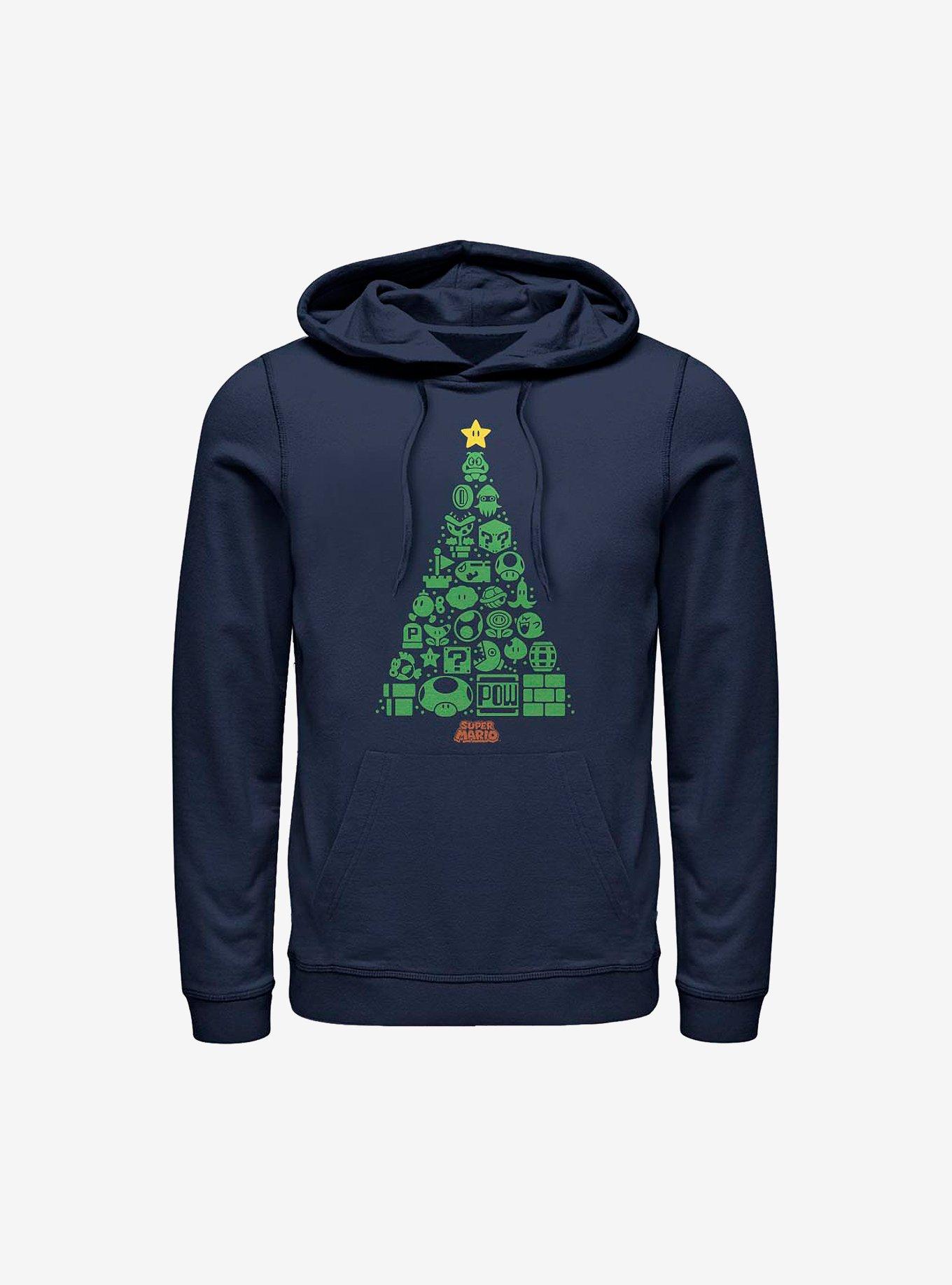 Super Mario Trees A Crowd Holiday Hoodie, , hi-res