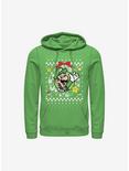 Super Mario Luigi Wreath Ugly Christmas Sweater Hoodie, KELLY, hi-res