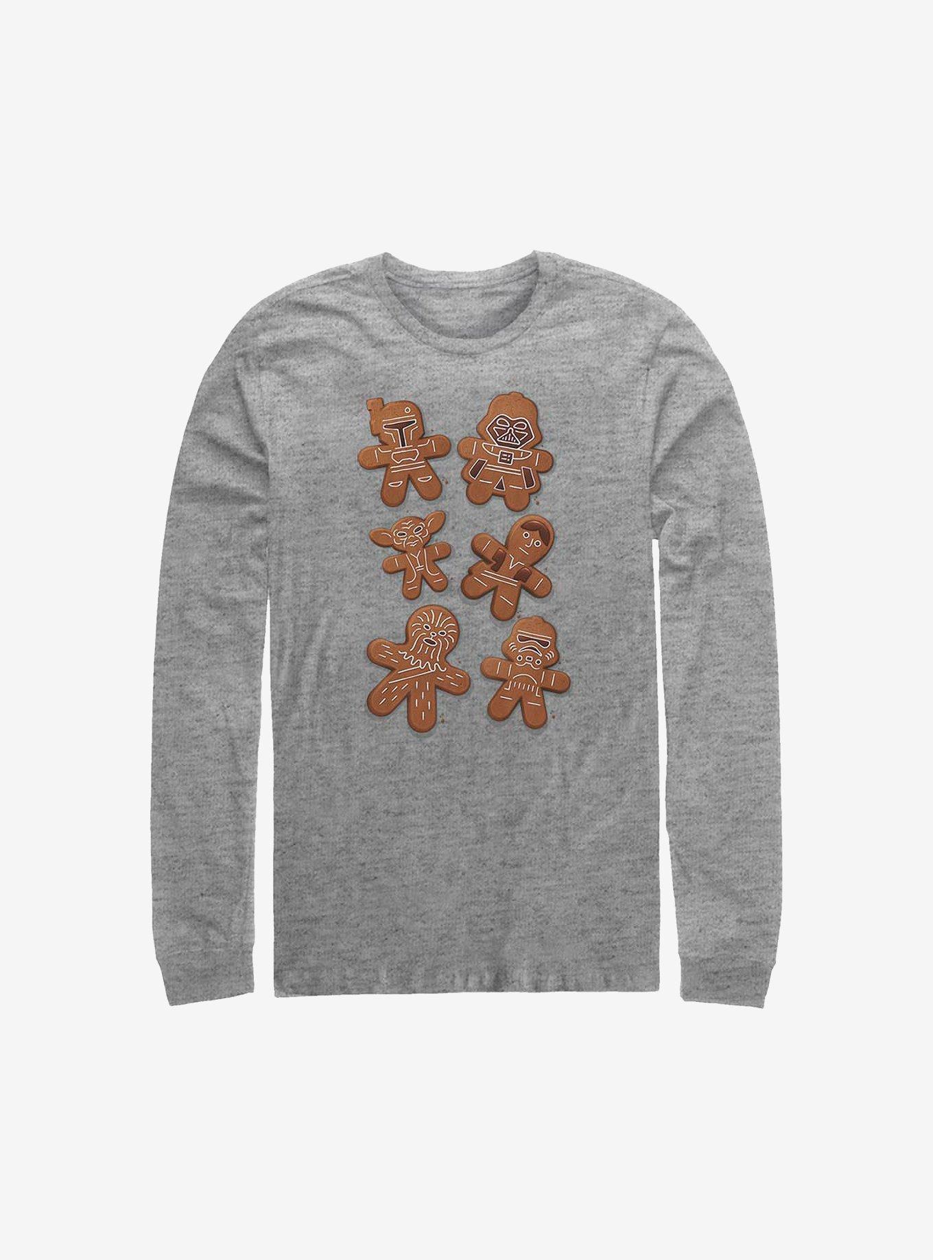 Super Mario Gingerbread Wars Holiday Long-Sleeve T-Shirt, ATH HTR, hi-res