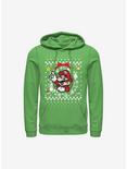 Super Mario Mario Wreath Ugly Christmas Sweater Hoodie, KELLY, hi-res