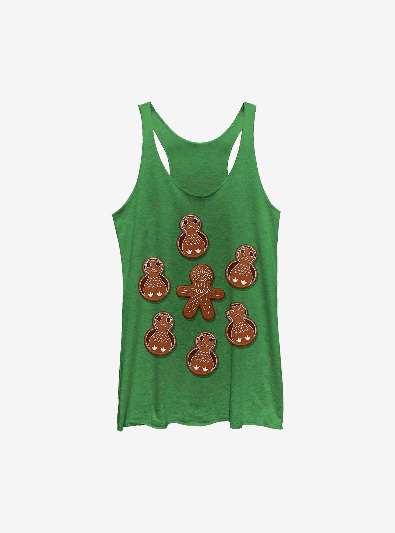 Star Wars Porg Chewie Holiday Cookies Girls Tank, ENVY, hi-res