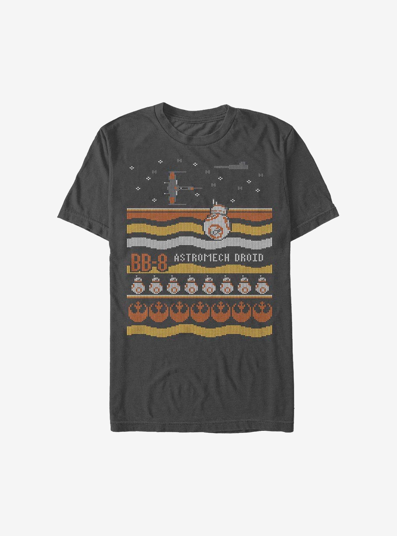 Star Wars Astromech Christmas Pattern T-Shirt, , hi-res