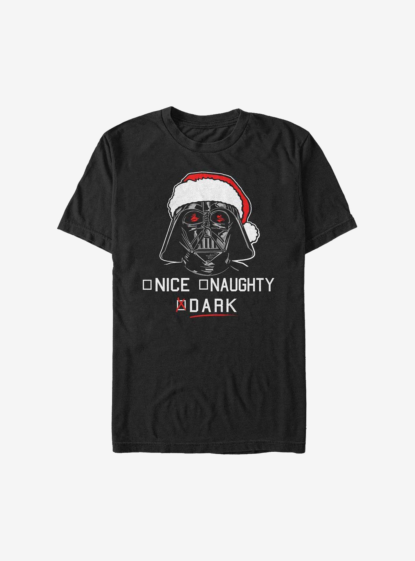 Star Wars Dark List Holiday T-Shirt, BLACK, hi-res
