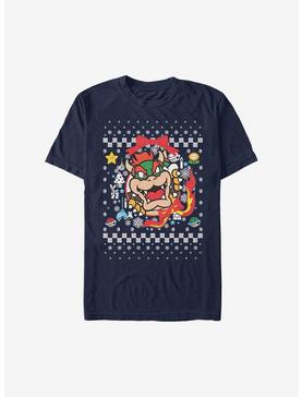 Super Mario Bowser Wreath Christmas Sweater T-Shirt, , hi-res