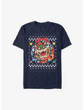 Super Mario Bowser Wreath Christmas Sweater T-Shirt, , hi-res