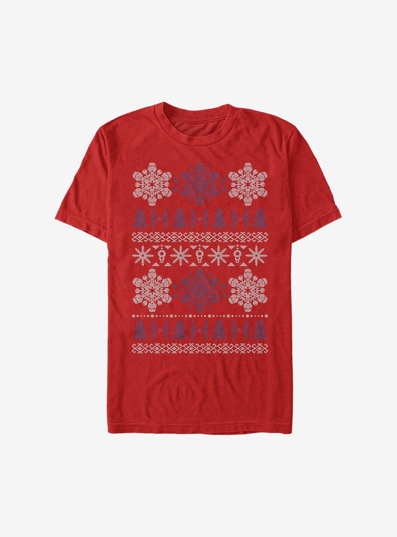 Star Wars Empire Holiday Christmas Pattern T-Shirt