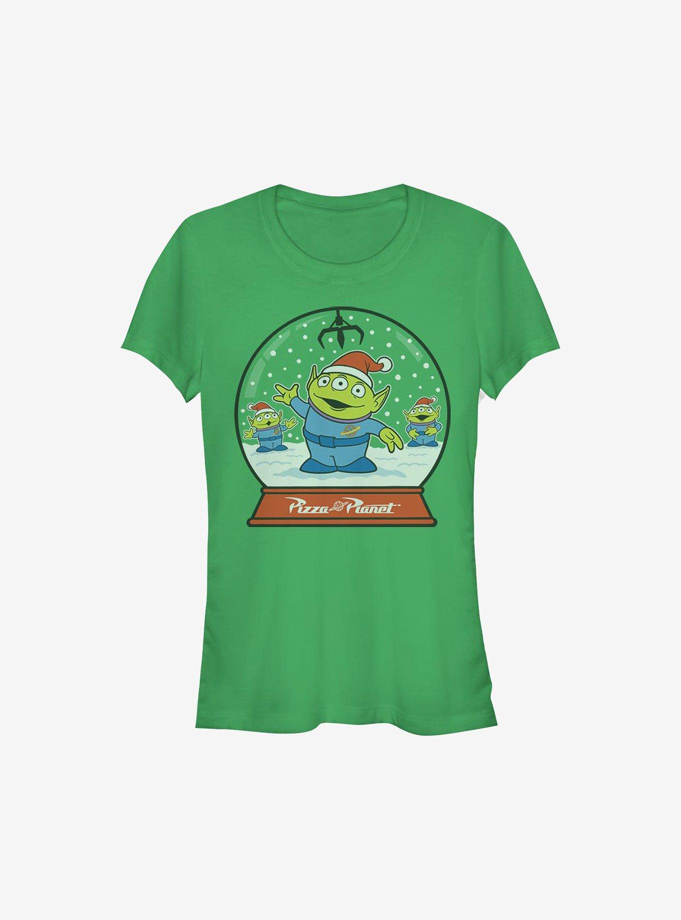 Disney Pixar Toy Story Alien Snow Globe Holiday Girls T-Shirt, , hi-res