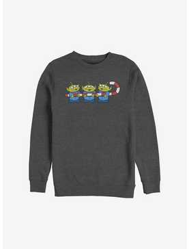 Disney Pixar Toy Story Candy Cane Aliens Holiday Sweatshirt, , hi-res