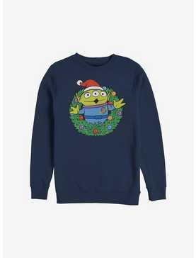 Disney Pixar Toy Story Alien Wreath Holiday Sweatshirt, , hi-res