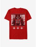 Star Wars Humbug Vader Christmas Pattern T-Shirt, CARDINAL, hi-res