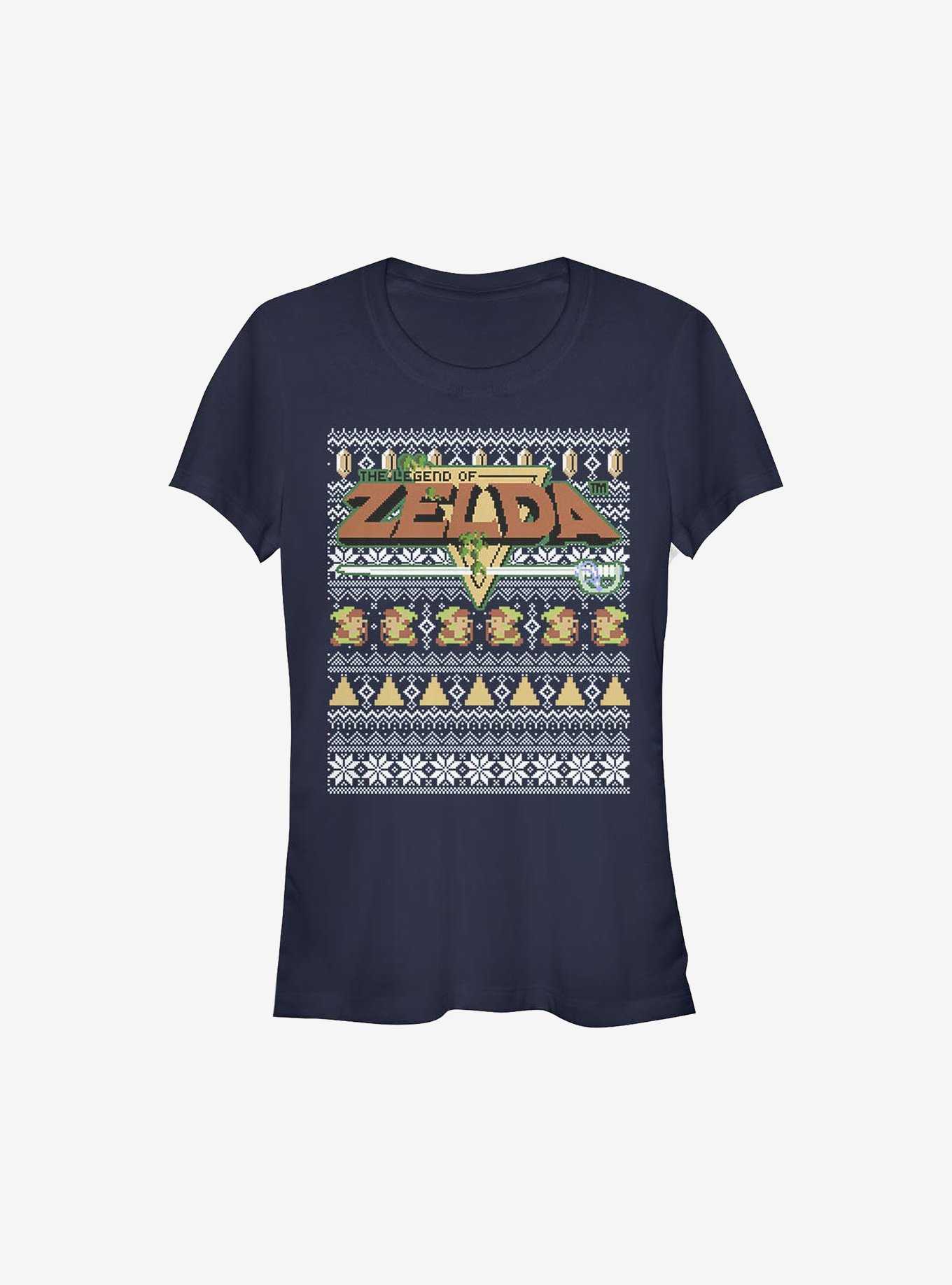 Nintendo The Legend Of Zelda Tight Forces Ugly Christmas Sweater Girls T-Shirt, , hi-res