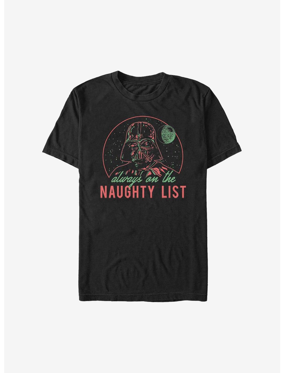 Star Wars Naughty List Holiday T-Shirt, BLACK, hi-res