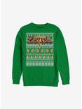 Nintendo The Legend Of Zelda Tight Forces Ugly Christmas Sweater Sweatshirt, KELLY, hi-res