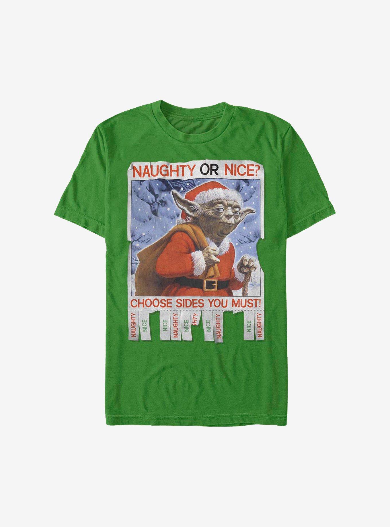 Star Wars Naughty Or Nice Holiday T-Shirt, KELLY, hi-res
