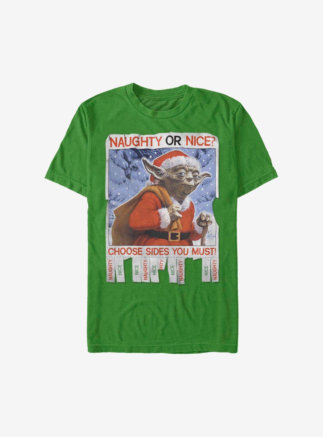 Star Wars Naughty Or Nice Holiday T-Shirt, , hi-res