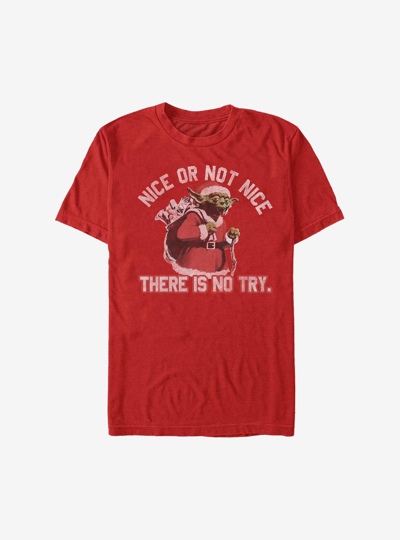 Star Wars Nice Or Not Nice Holiday T-Shirt, RED, hi-res