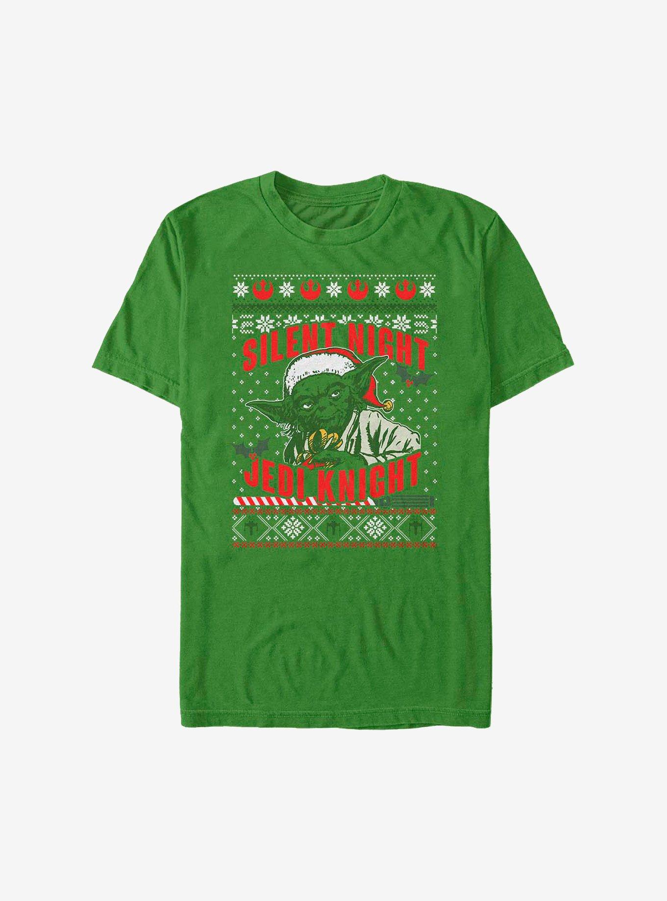 Star Wars Silent Night Christmas Pattern T-Shirt, KELLY, hi-res