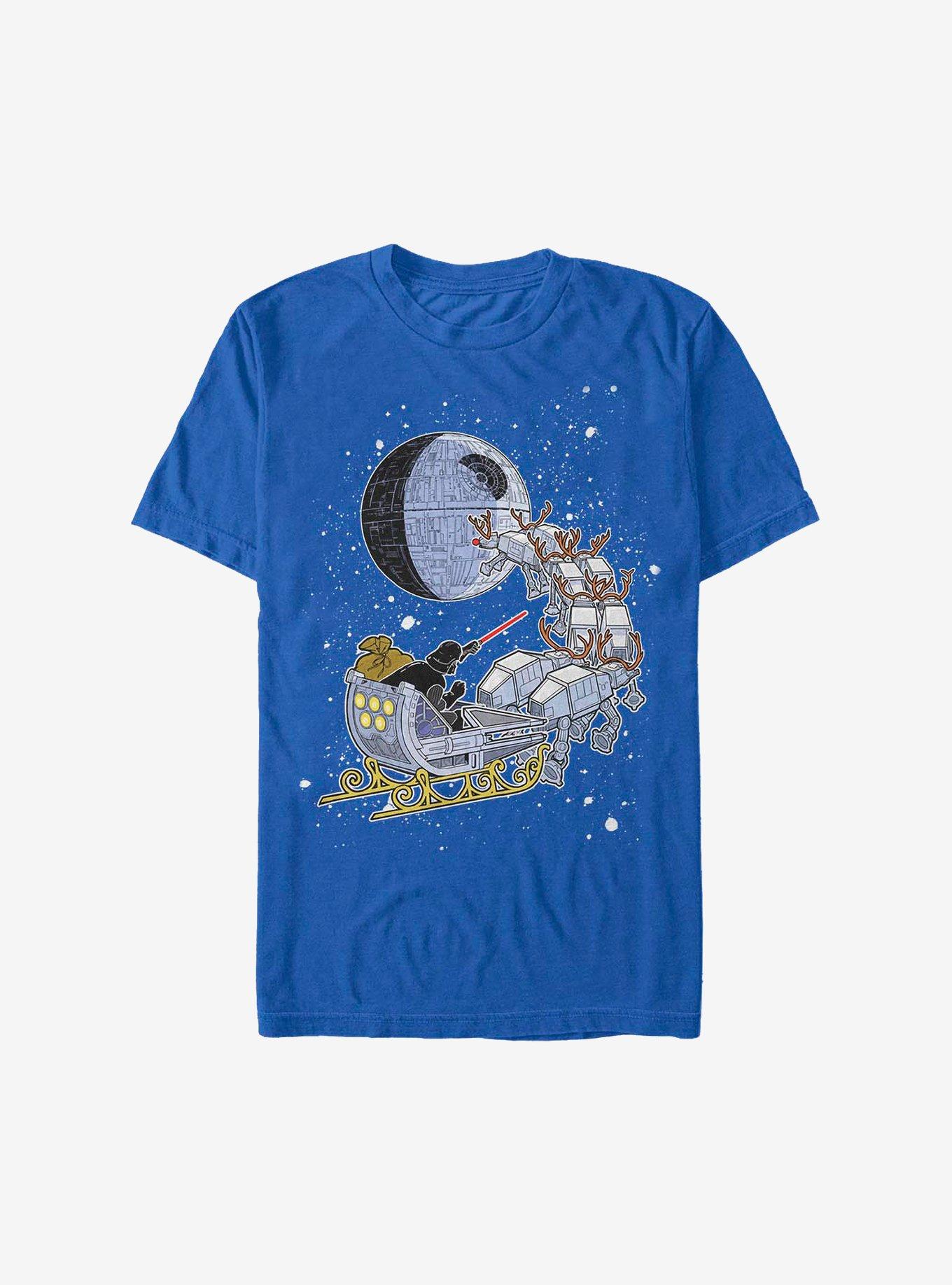 Star Wars Snow Vader Sleigh Holiday T-Shirt, , hi-res