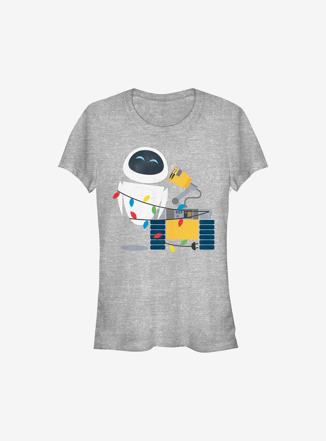 Disney Pixar Wall-E Christmas Lights Girls T-Shirt, ATH HTR, hi-res