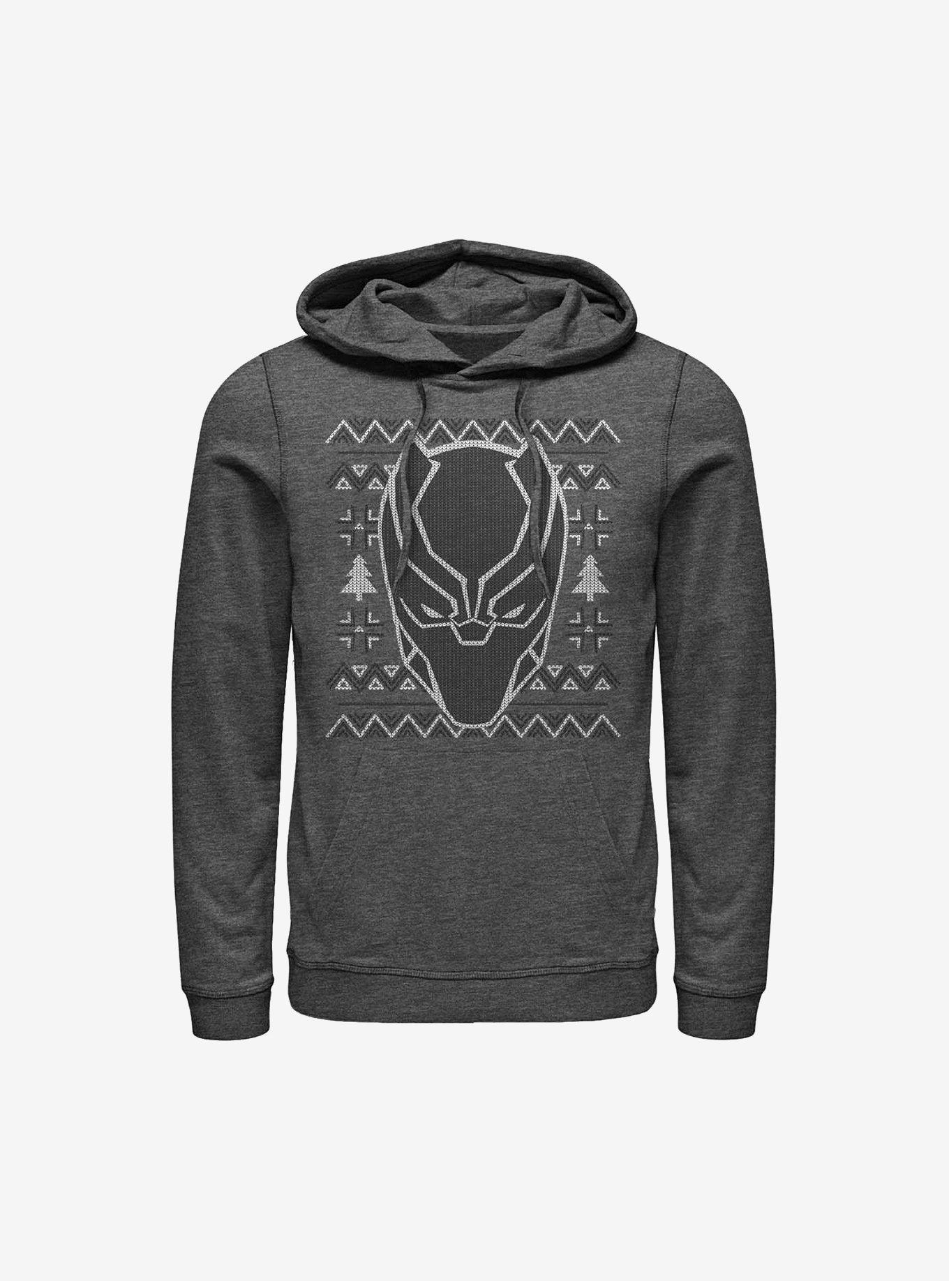 Marvel Black Panther Christmas Hoodie, CHAR HTR, hi-res