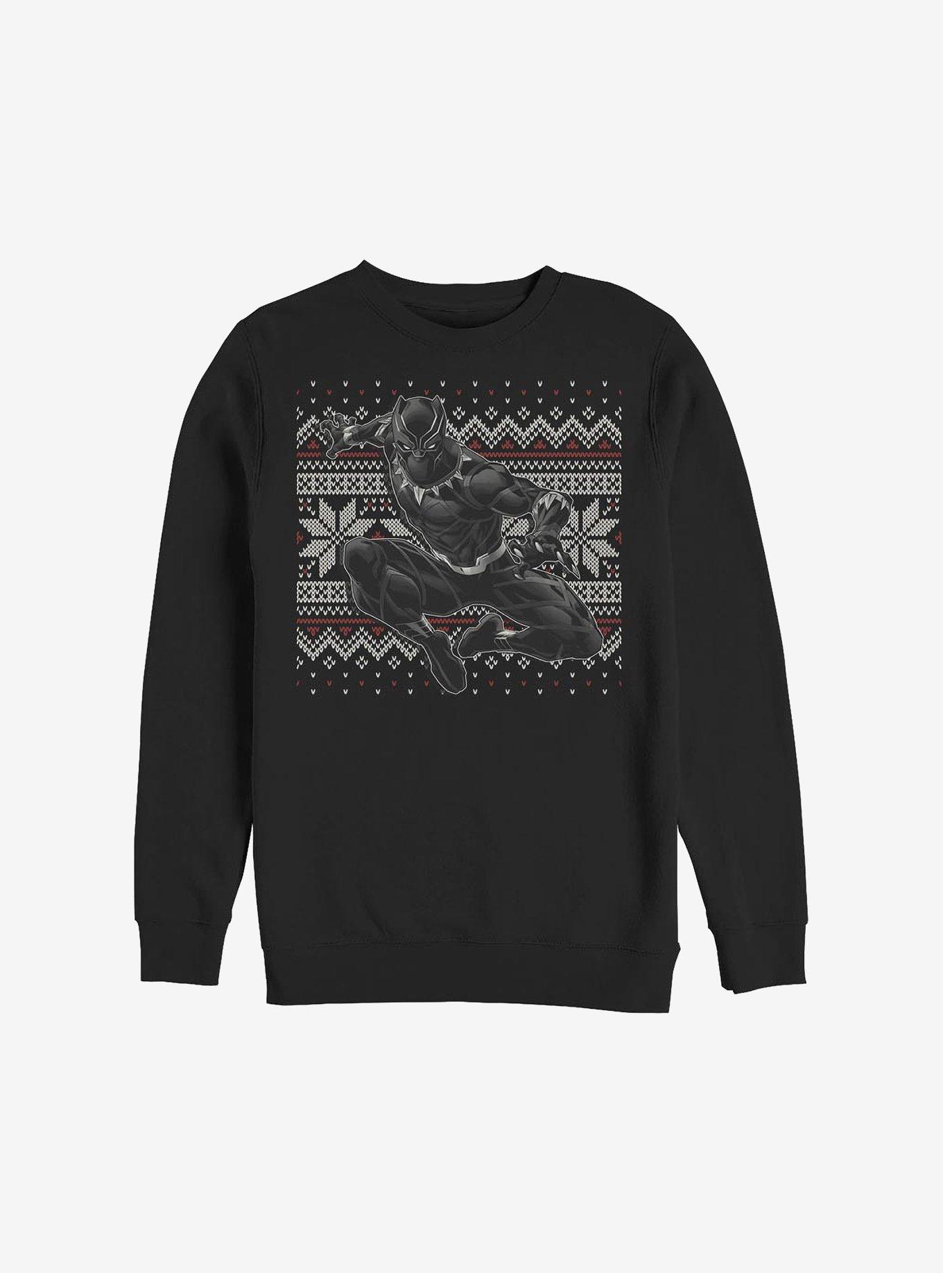 Marvel Black Panther Holiday Sweatshirt, BLACK, hi-res