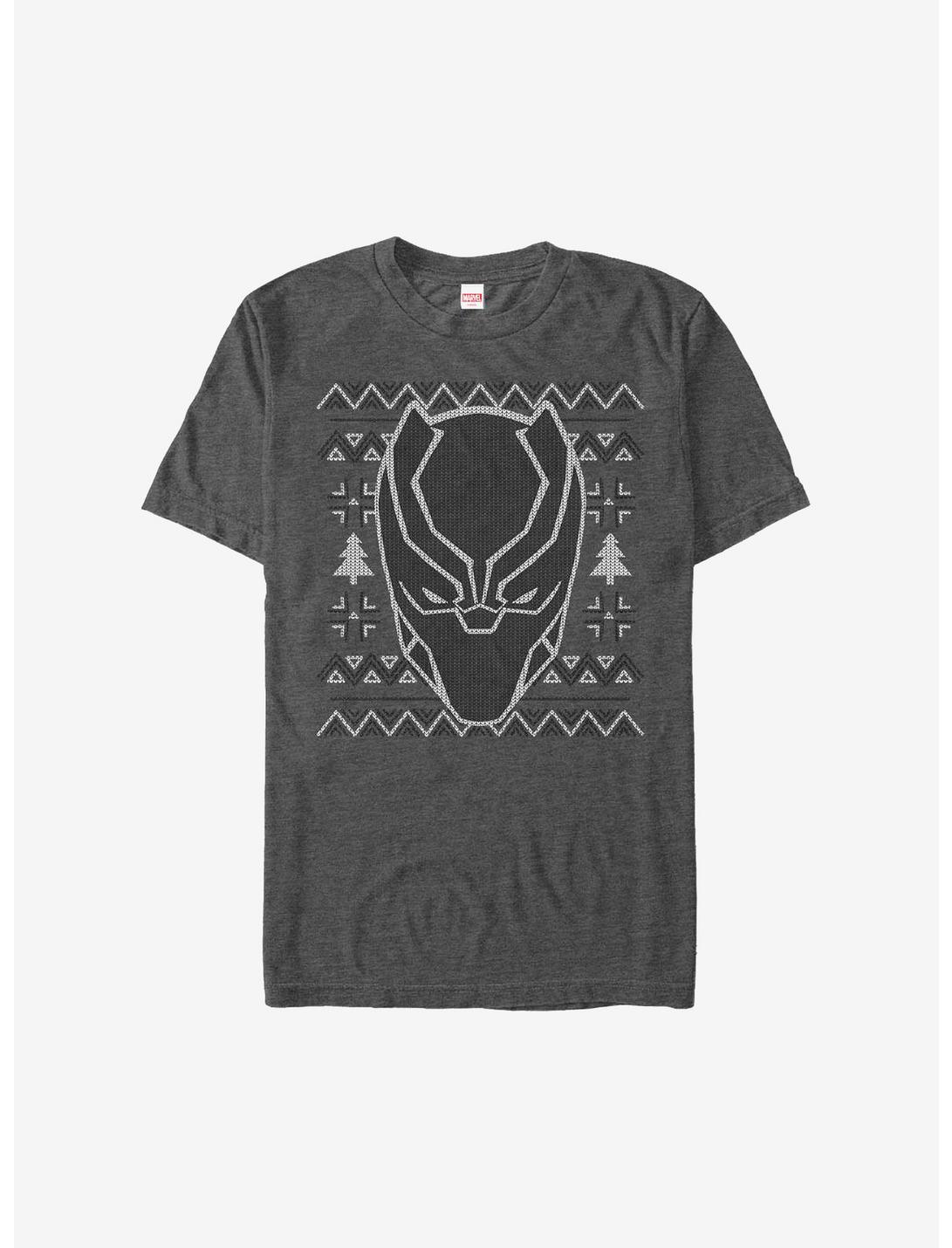 Marvel Black Panther Christmas Pattern T-Shirt, , hi-res