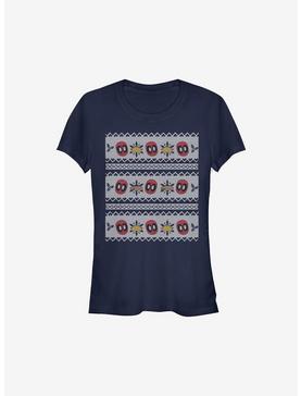 Marvel Deadpool Christmas Pattern Sweater Girls T-Shirt, , hi-res