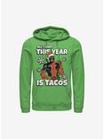 Marvel Deadpool All I Want Is Tacos Christmas Hoodie, KELLY, hi-res