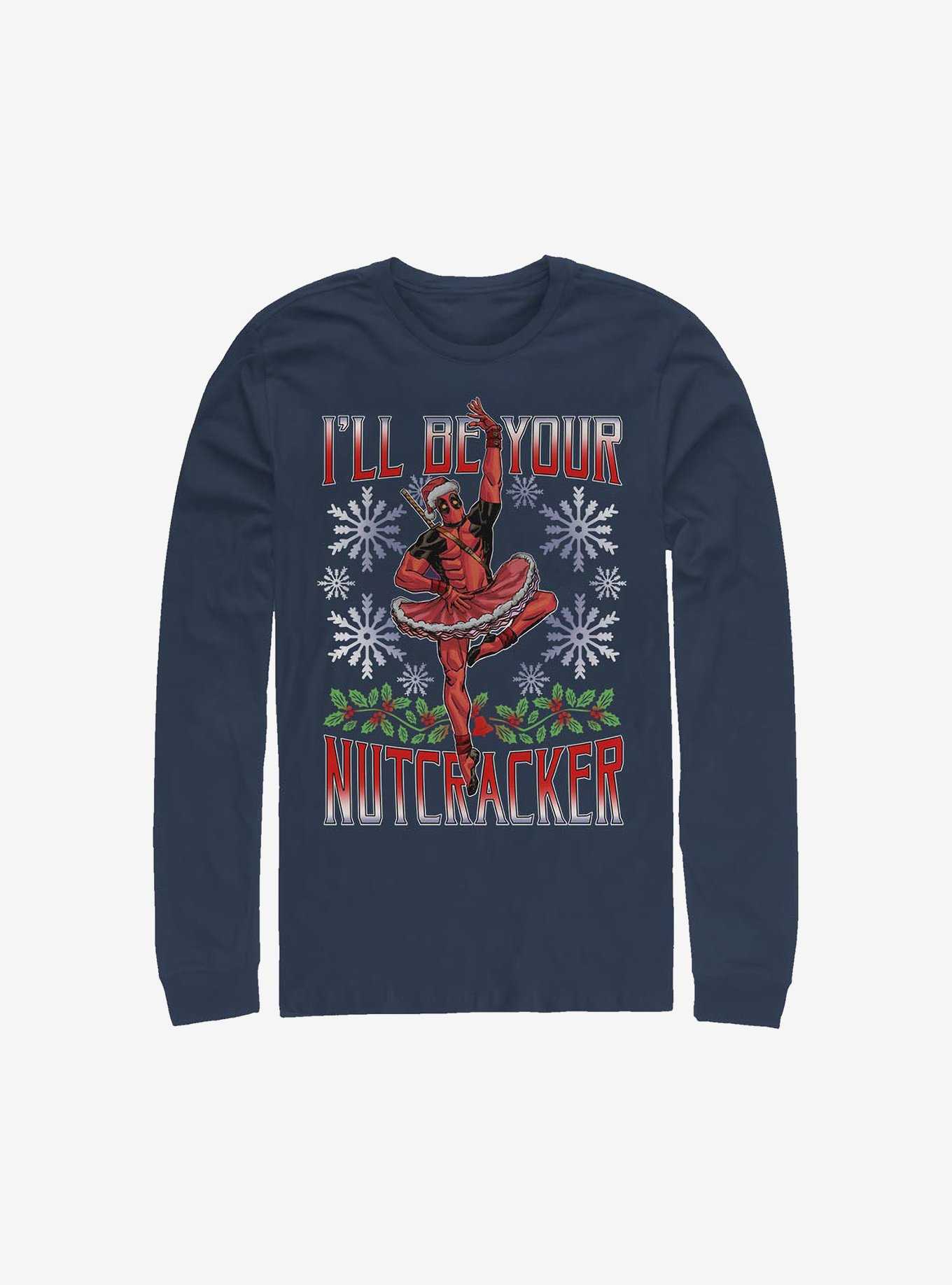 Marvel Deadpool Nutcracker Holiday Long-Sleeve T-Shirt, , hi-res